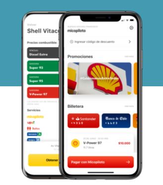 Promoción Shell y MiCopiloto - $15 pesos por litro